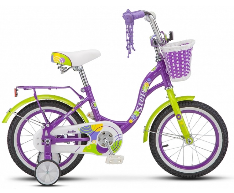 <b>STELS Jolly 14'' </b> <br> Детский велосипед <br>- количество скоростей - 1<br>- диаметр колеса - 14''. <br>- рекомендуемый возраст -от 2,5 до 5 лет <br> Подробнее >>